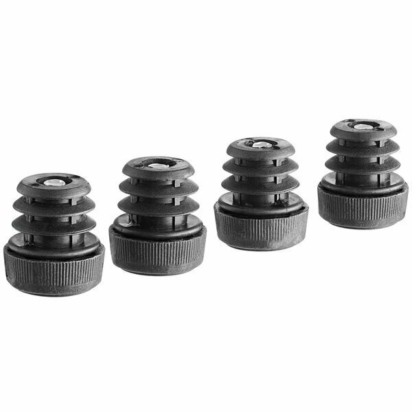 Lancaster Table & Seating Alloy Series Adjustable Feet for Table Legs - 4/Pack, 4PK 164ALLOYTFT